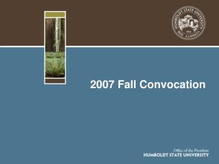 2007 Fall Convocation
