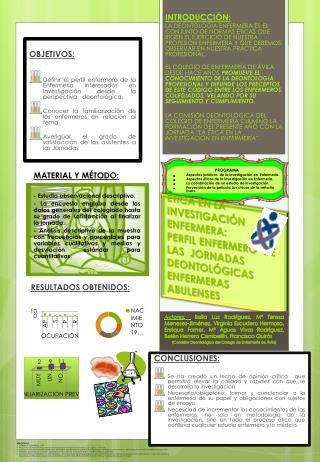 MATERIAL Y MÉTODO: - Estudio observacional descriptivo.