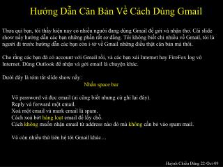 Hướng Dẫn Căn Bản Về Cách Dùng Gmail