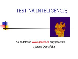 TEST NA INTELIGENCJĘ