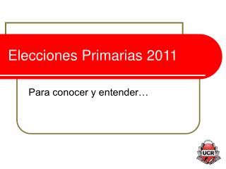 Elecciones Primarias 2011