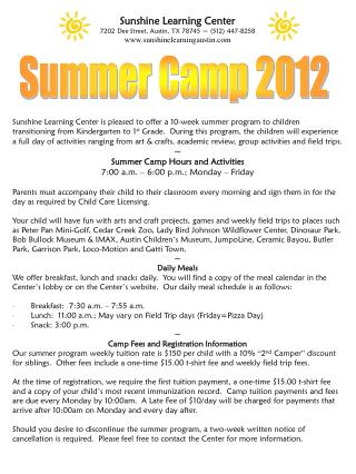 Summer Camp 2012