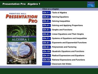 Presentation Pro: Algebra 1