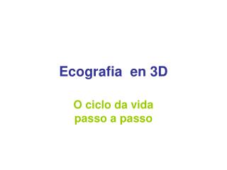 Ecografia en 3D