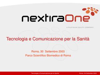 Tecnologia e Comunicazione per la Sanità