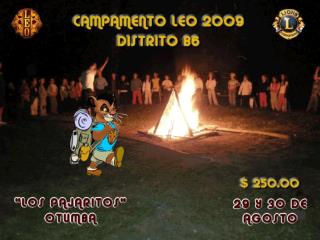 Convocatoria Campamento LEO 2009 Distrito B-6