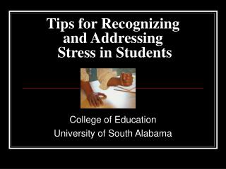 Tips for Recognizing and Addressing Stress in Students