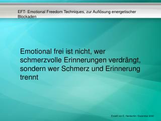 Zur Anwendung von EFT werden spezifische Energiepunkte stimuliert, indem sie mit