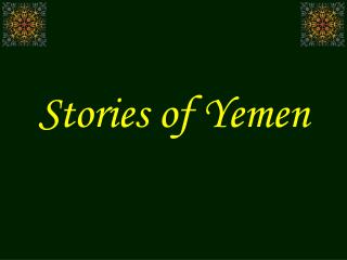 Stories of Yemen
