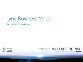 Lync Business Value.