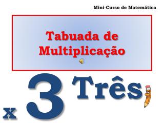 Tabuada de Multiplicação