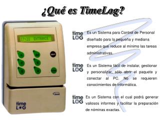 ¿Qué es TimeLog?