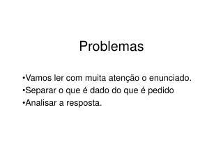 Problemas