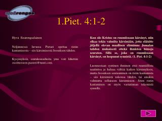 1.Piet. 4:1-2