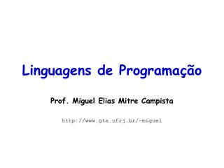 Linguagens de Programação