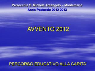 AVVENTO 2012