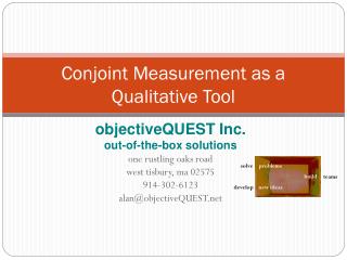 Conjoint Measurement as a Qualitative Tool