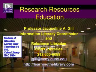 Research Resources Education