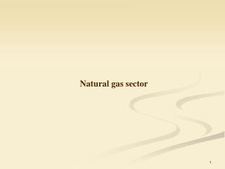 Natural gas sector