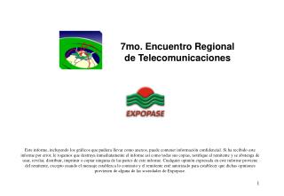 7mo. Encuentro Regional de Telecomunicaciones