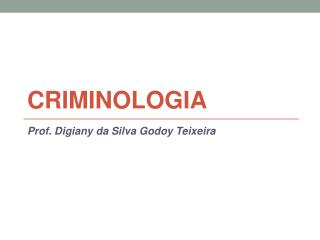 CRIMINOLOGIA