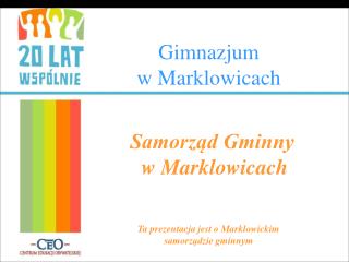 Gimnazjum w Marklowicach