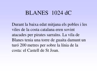 BLANES 1024 dC