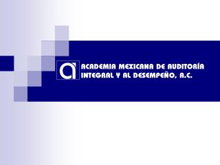 ACADEMIA MEXICANA DE AUDITORÍA INTEGRAL Y AL DESEMPEÑO, A.C.