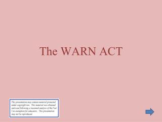 The WARN ACT