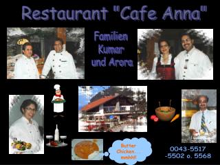Restaurant &quot;Cafe Anna&quot;