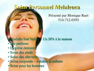 Soins Personnel Melaleuca