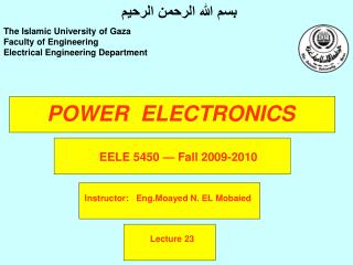 POWER ELECTRONICS