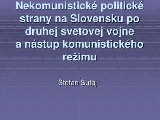 Štefan Šutaj