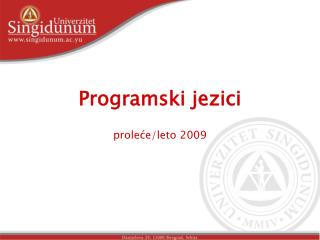 Programski jezici