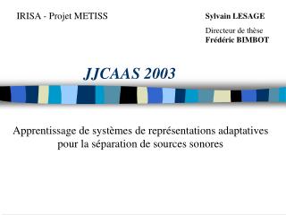 JJCAAS 2003