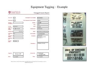 Equipment Tagging – Example