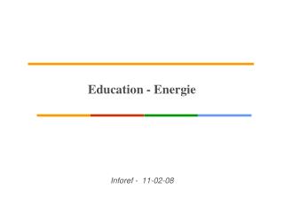 Education - Energie