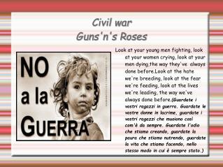 Civil war Guns'n's Roses