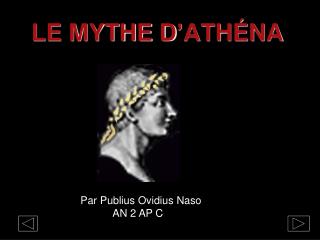 LE MYTHE D ’ ATHÉNA