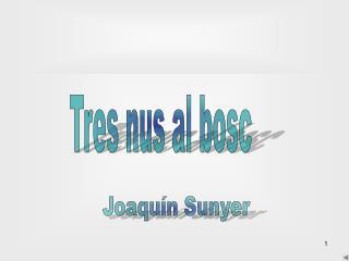 Tres nus al bosc