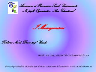 Associazione di Promozione Sociale Cucinaverarte No profit Organization Area Educational