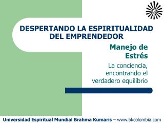 DESPERTANDO LA ESPIRITUALIDAD DEL EMPRENDEDOR