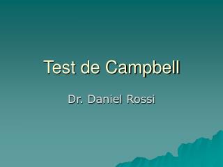 Test de Campbell