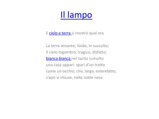 Il lampo