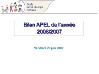 Bilan APEL de l’année 2006/2007