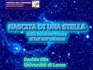 Davide Elia				Nascita di una stella			21 aprile 2005