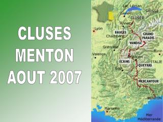 CLUSES MENTON AOUT 2007