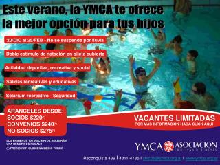 Este verano, la YMCA te ofrece la mejor opción para tus hijos
