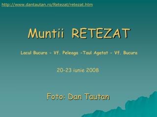 Muntii RETEZAT