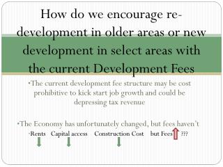 Examples- With Development Fees: